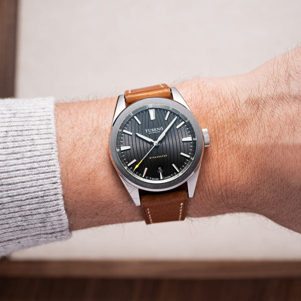 Cognac leather strap | Tusenö, Swedish Automatic Watches Since 2015
