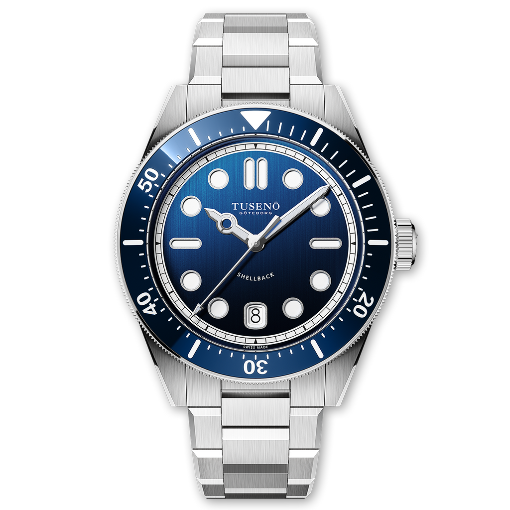 時計 TUSENO SHELLBACK V2 BLUE Shellback Blue | Tusenö, Swedish automatic watches online