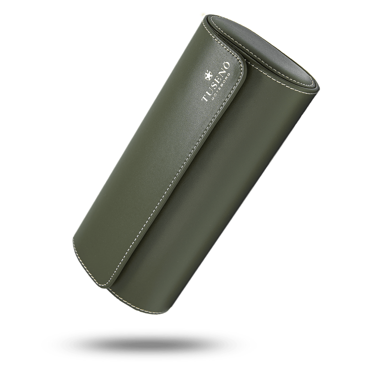 LEATHER WATCH ROLL – GREEN NAPPA